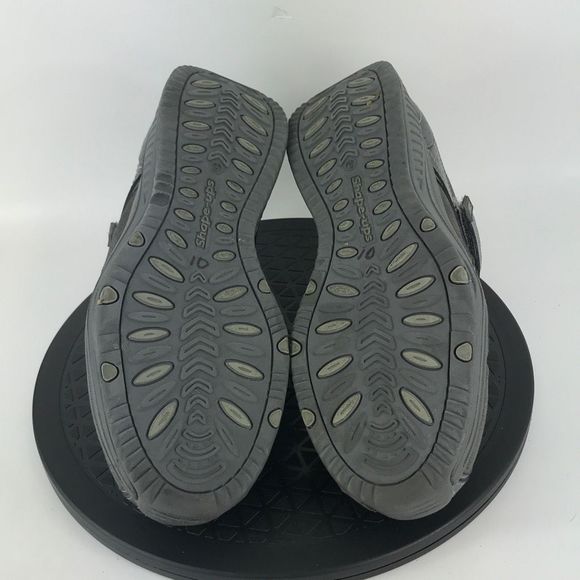 Skechers Shape Ups Mary Jane Hook & Loop Gray Comfort Shoes 24867EW Women Size 9 - Picture 10 of 12